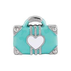 Heart Suitcase Charm