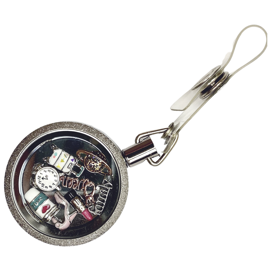 Retractable Badge holder locket