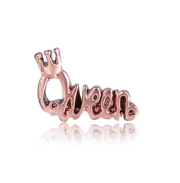 Rose Gold Queen Charm