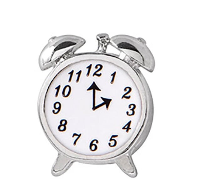 White Silver Alarm Clock