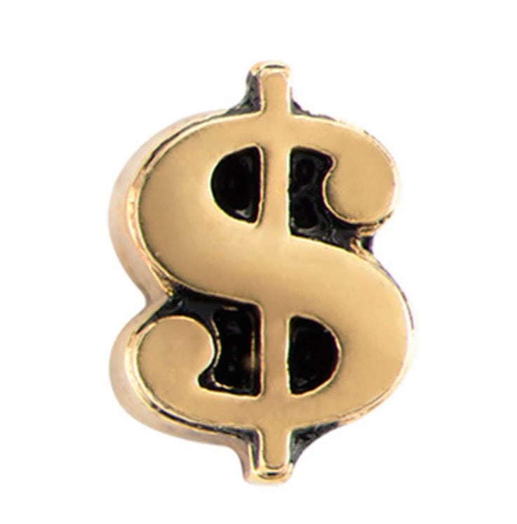 Gold Dollar Sign Charm