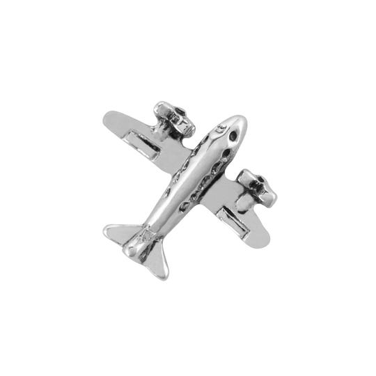 Silver Airplane Charm