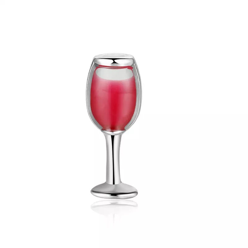 Red Wine Glass Charm