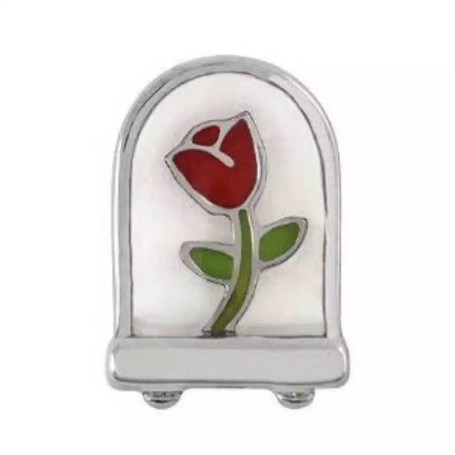 Rose in Glass charm